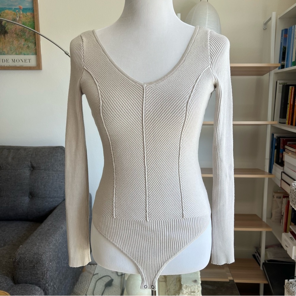 ABERCROMBIE Long Sleeve Sweater Bodysuit